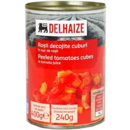 Rosii decojite cuburi 400g