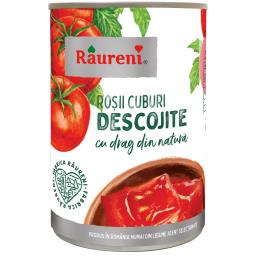 Rosii cuburi descojite 380g